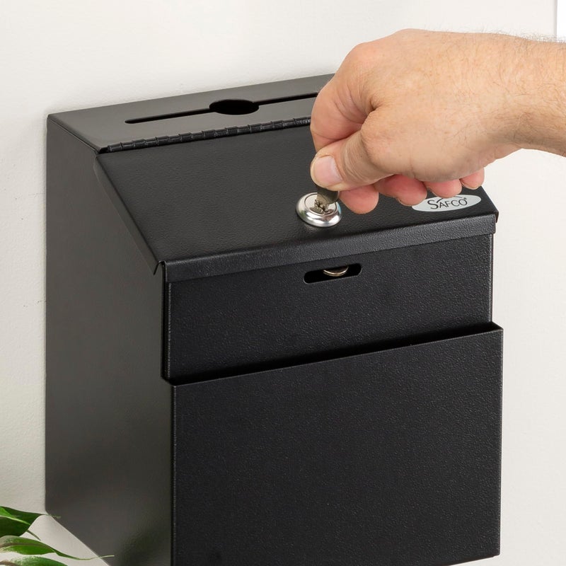 Safco 4232BL Steel Suggestion Box, Black - Image 3